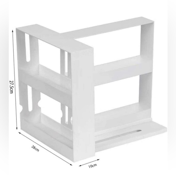 Rotating Spice Rack Organizer, Double Layer Spice Jar Holder - Picture 2 of 9